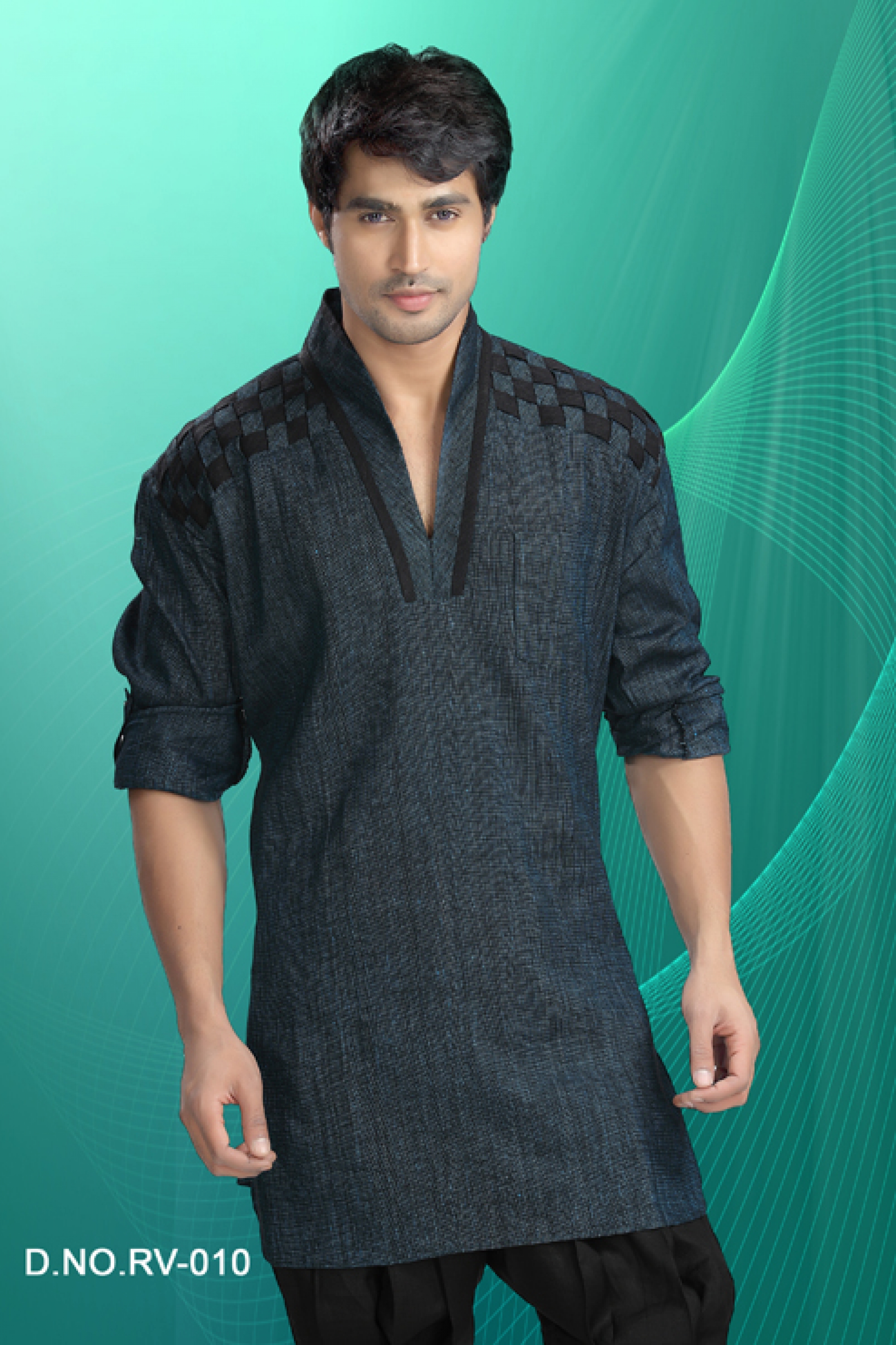 V Gala Kurta Design For Men Lilac Embellished Kurta Set By Mahima